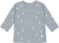 Lässig Kimono Shirt GOTS 50/56 Blocks light blue