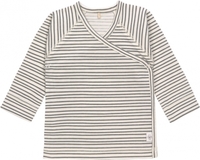 Lässig Kimono Shirt GOTS 50/56 Striped grey/anthracite