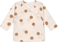 Lässig Kimono Shirt GOTS 62/68 Big dots milky