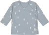 Lässig Kimono Shirt GOTS 62/68 Blocks light blue