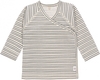Lässig Kimono Shirt GOTS 62/68 Striped grey/anthracite