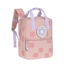 Lässig Kindergartenrucksack Square Pattern Party Rosa