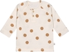 Lässig Langarm Shirt GOTS 74/80 Big dots milky