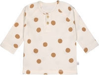 Lässig Langarm Shirt GOTS 74/80 Big dots milky