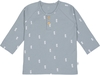 Lässig Langarm Shirt GOTS 74/80 Blocks light blue