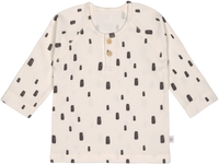 Lässig Langarm Shirt GOTS 74/80 Bricks milky