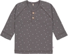 Lässig Langarm Shirt GOTS 74/80 Spots anthracite
