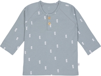 Lässig Langarm Shirt GOTS 86/92 Blocks light blue