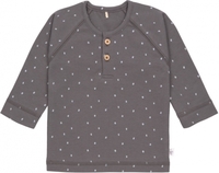 Lässig Langarm Shirt GOTS 86/92 Spots anthracite