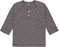 Lässig Langarm Shirt GOTS 86/92 Spots anthracite