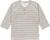 Lässig Langarm Shirt GOTS 86/92 Striped grey/anthracite