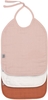 Lässig Lätzchen aus Mull 6-24 Monate 3er Pack powder pink/milky/rust