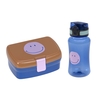 Lässig Lunch Set Little Gang Smile caramel / blue