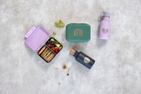 Lässig Lunchbox Stainless Steel Little Gang,  Rainbow Green