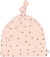 Lässig Mütze GOTS Beanie 50/56 Dots powder pink