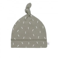 Lässig Mütze GOTS Beanie 50/56 Speckles olive