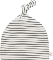 Lässig Mütze GOTS Beanie 50/56 Striped grey/anthracite