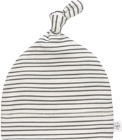 Lässig Mütze GOTS Beanie 74/80 Striped grey/anthracite