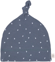 Lässig Mütze GOTS Beanie 74/80 Triangle blue