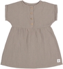 Lässig Mull Kleid GOTS 74/80 taupe