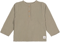 Lässig Mull Langarmshirt GOTS 74/80 olive