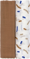 Lässig Mulltücher 2er Pack 120x120cm Little Mateys royal blue