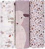 Lässig Mulltücher 3er Pack 80x80cm Tiny Farmer Flowers