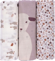 Lässig Mulltücher 3er Pack 80x80cm Tiny Farmer Flowers