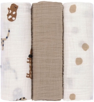 Lässig Mulltücher 3er Pack 85x85cm Little Mateys royal blue
