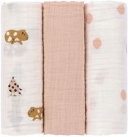 Lässig Mulltücher 3er Pack 85x85cm Little Mateys spicy orange