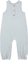 Lässig Musselin Jumpsuit GOTS powder blue Gr. 74/80