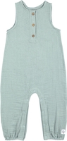 Lässig Musselin Jumpsuit GOTS silver grey Gr. 50/56