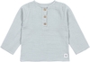 Lässig Musselin Langarmshirt GOTS powder blue Gr. 98/104