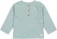 Lässig Musselin Langarmshirt GOTS silver grey Gr. 74/80