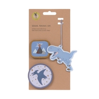 Lässig Patches und Anhänger 3er Set - Dino