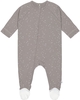 Lässig Pyjama GOTS mit Fuß 50/56 Sprinkle taupe