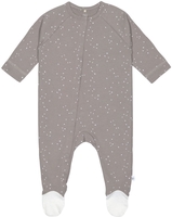 Lässig Pyjama GOTS mit Fuß 62/68 Sprinkle taupe