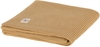 Lässig Strickdecke GOTS Waffeloptik camel
