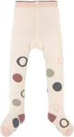 Lässig Strumpfhose GOTS 74/80 Circles off-white