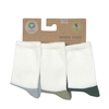 Lässig Tennis Socken GOTS 3er Pack 4-12 Monate light blue/light khaki/dark green