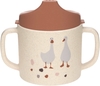 Lässig Trinklernbecher PP und Zellulose Tiny Farmer Schaf/Gans