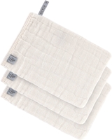Lässig Waschlappen aus Mull 3er Set milky
