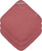 Lässig Waschlappen aus Mull 3er Set pink