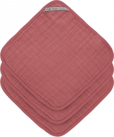 Lässig Waschlappen aus Mull 3er Set pink