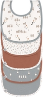 Lässig Wasserdichte Lätzchen Tiny Farmer Schafe blau 5er Pack