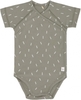 Lässig Wickelbody Kurzarm GOTS 50/56 Speckles olive