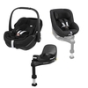 Maxi-Cosi 3-in-1 Family Bundle - Pearl 360 Pro Kindersitz + Pebble 360 Pro Babyschale + Family Fix 360 Pro Basisstation - Black