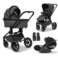 Moon Resea+ Kinderwagen Set 3 in 1 - Anthra inkl. Cybex Cloud T i-Size Sepia Black
