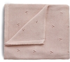 Mushie gestrickte Baby Decke Pointelle Blush