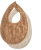 Mushie Musselin Lätzchen 2-Pack Tan/Fog